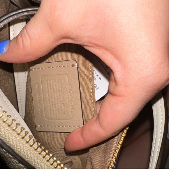 Light khaki signature Rowan file bag mini - Picture 5 of 5